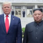 Trump and Kim met at Panmunjom in the Demilitarized Zone (DMZ) in 2019